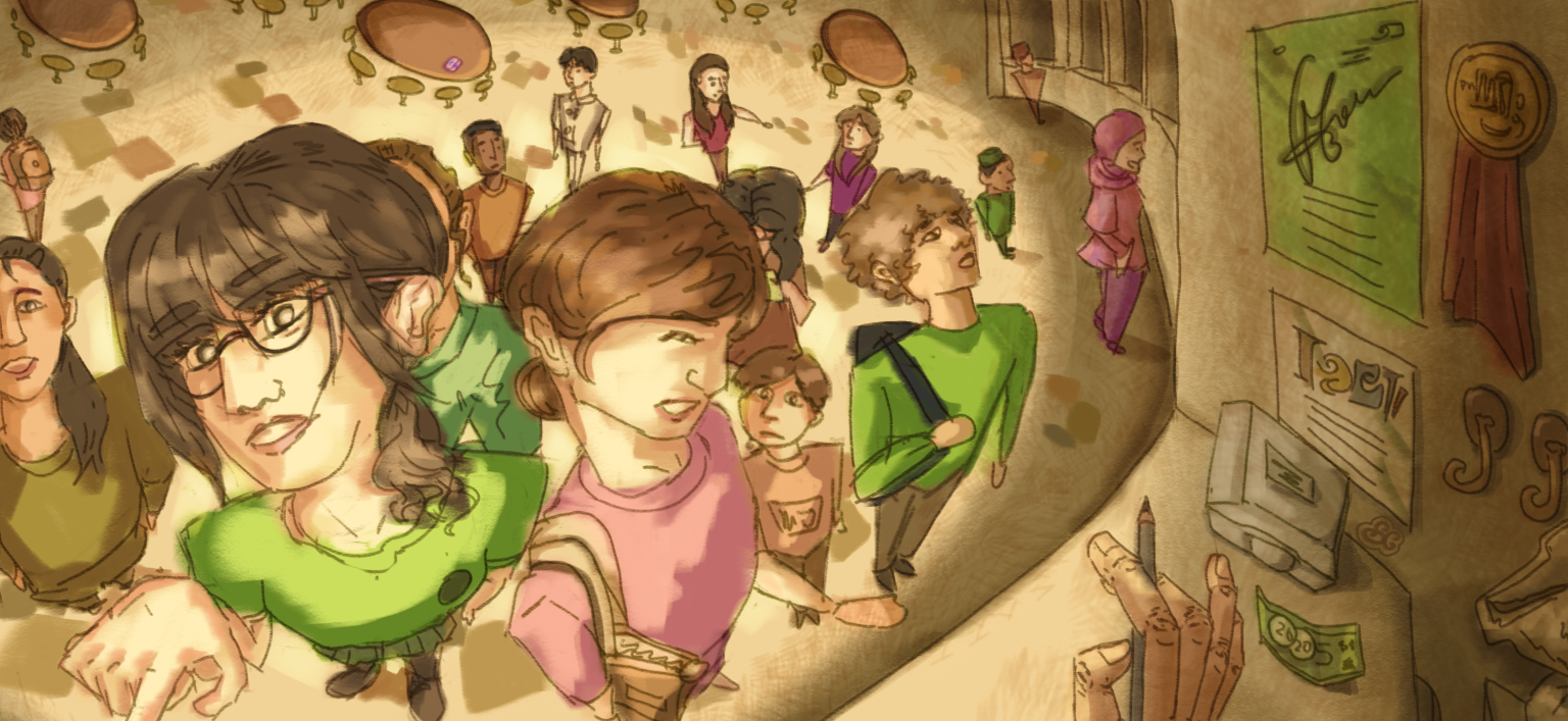 Like how threads weave together to create new illustrations with just some simple movements, people from all walks of life transform a common dining area into a lively, ever-changing movie scene. I think of hawker culture as a thread itself, weaving into our dining habits.